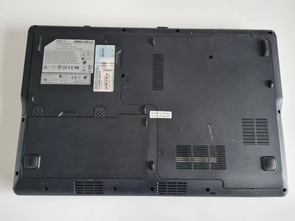 VENDS ORDINATEUR PORTABLE MSI CR600 , hs pour pieces - Photo 3/3