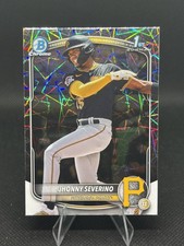 Jhonny Severino 2025 Bowman Chrome 1st Prospects Laser Refractor RC #BCP-233