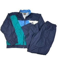 Vintage 90s PRINCE Tennis Track Suit Set Jacket and Pants Blue Size Large