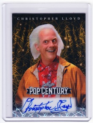 Christopher Lloyd 2026 Leaf Metal Pop Century Auto Gold # 1/1 Back to the Future
