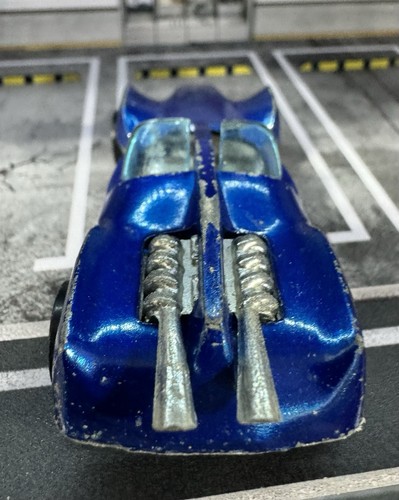Hot Wheels Redline Vintage 1970 Mantis Spectraflame Blue, HK Version - Picture 8 of 12