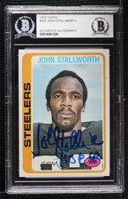 BAS 1978 Topps John Stallworth #320 BGS Authentic Auto HOF ow6