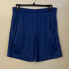 Nike Dri-FIT Men's S Regular Blue Mesh Polyester 7in Shorts Drawstring