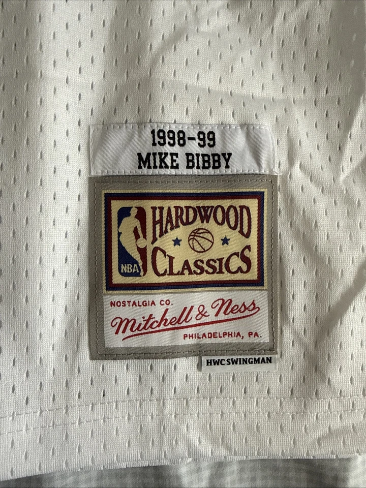 Camiseta para hombre Mitchell & Ness Mike Bibby #10 Vancouver Grizzlies 1998-99 talla XL Foto 3 de 4