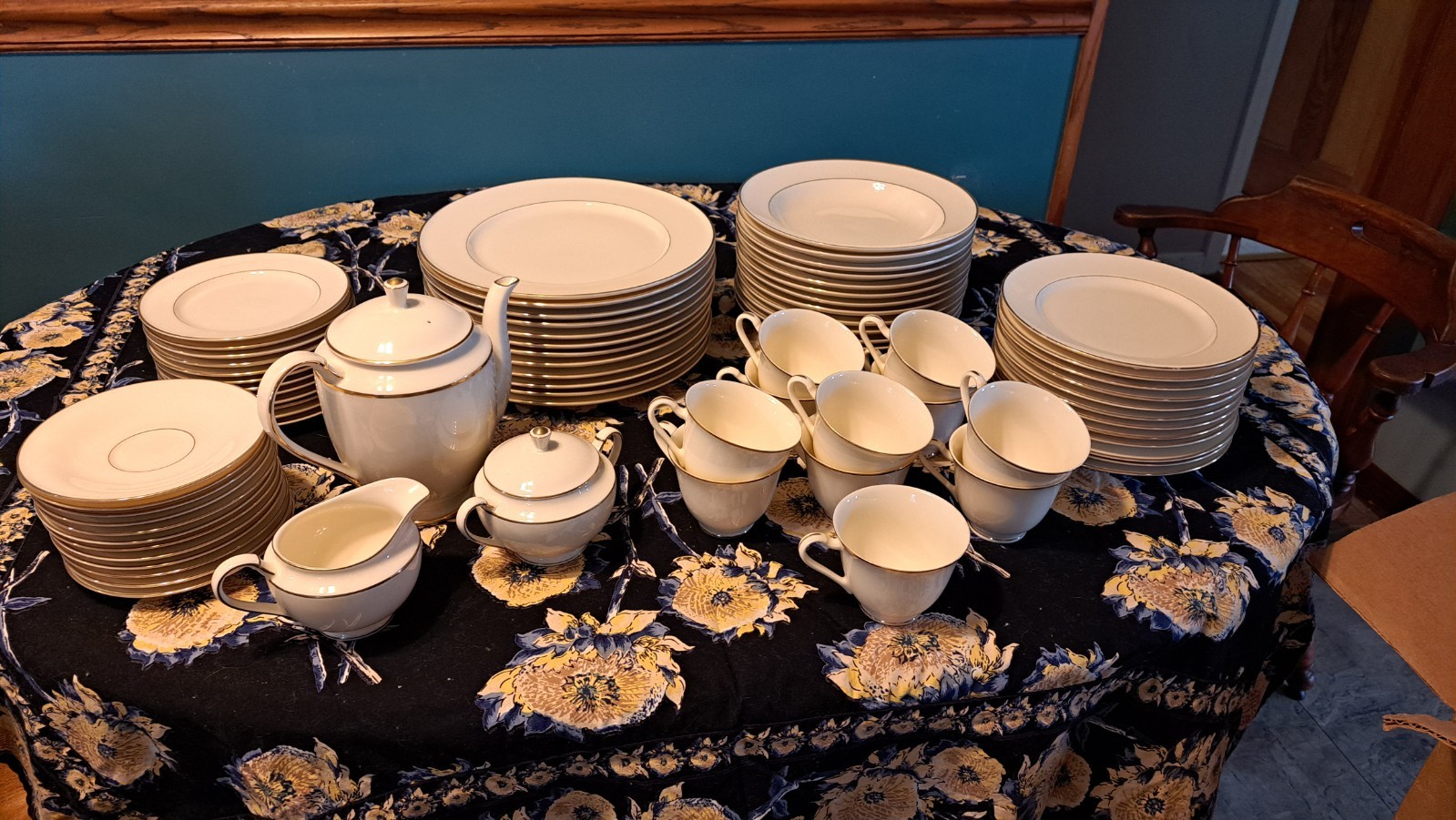 Ting, Set Stanton Gold Vintage Mikasa Plate Set Of 12