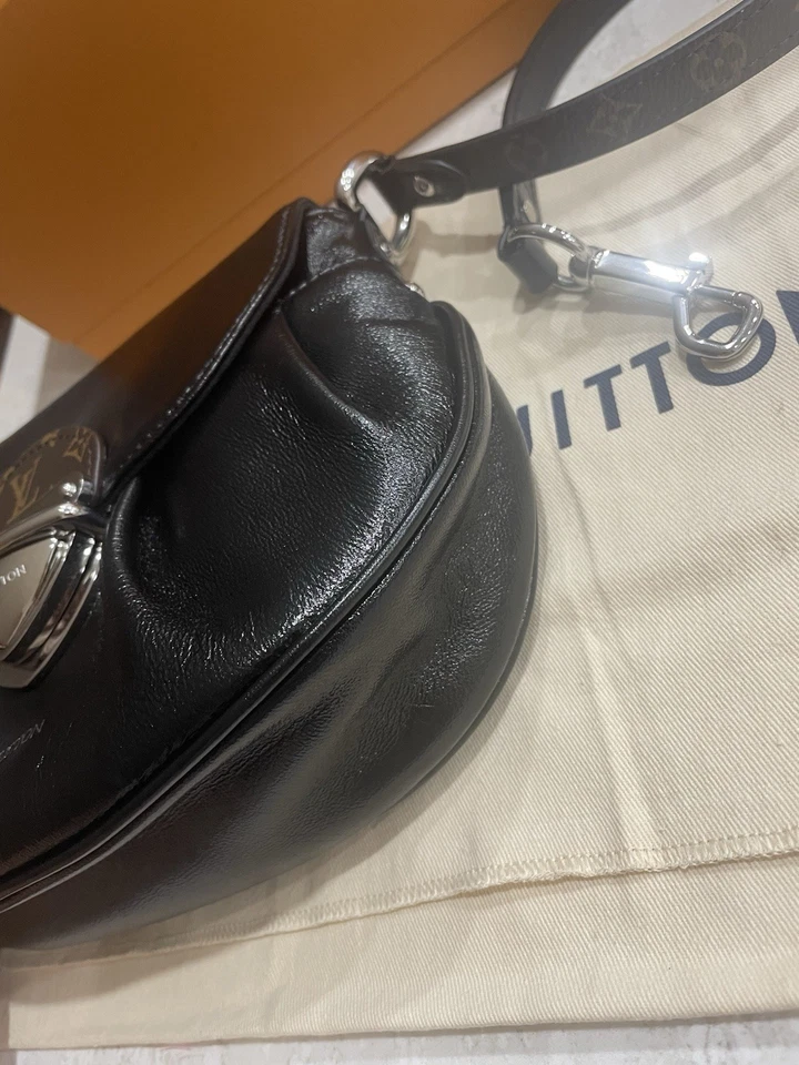 Bolso Bandolera LOUIS VUITTON Monograma Sunset Vibe 2 Vías Cuero Negro Foto 4 de 4