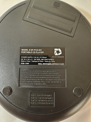 Deluxe Products Portable CD Player 60 Second Anti Skip Tested - Picture 7 of 10