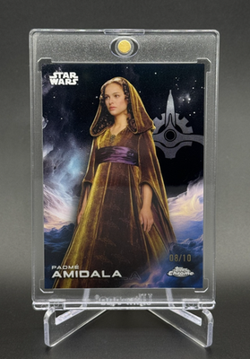Padmé Amidala 💥👸 BASE BLACK REFRACTOR /10! 2025 Topps Chrome