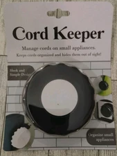 Evriholder Cord Keeper Manage Cords On Small Appliances Black White