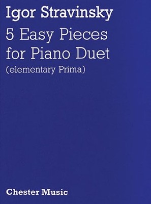 FIVE EASY PIECES FOR PIANO DUET (ELEMENTARY PRIMA) By Igor Stravinsky BRAND NEW
