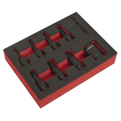 Sealey Impact TRX-Star* Stecknuss-Bit-Set 8-teilig 3/8'' Vierkantantrieb AK5621