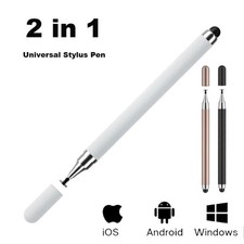 2-in-1 Stylus Pen for iPhone iPad Android Tablet Capacitive Touchscreen Pencil