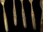 Gold Plated Stainless Steel Spoons & demitasse spoons, lot of 8 total — photo 3