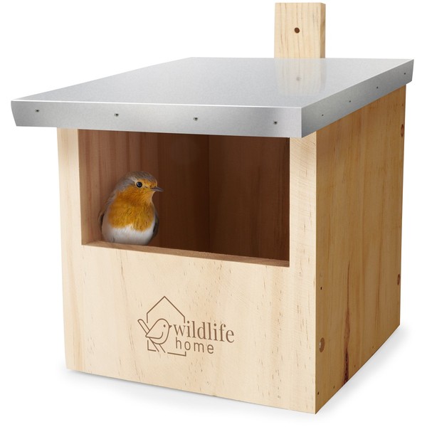 Wildlife Home Vogel Nistkasten HalbhöHle FüR Rotkehlchen, RotschwäNzchen-image