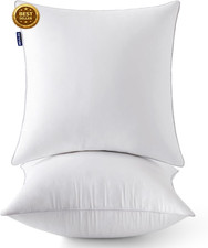 20 X 20 Pillow Inserts Set of 2 -Throw Pillows for Couch Sofa with 100 Cotton