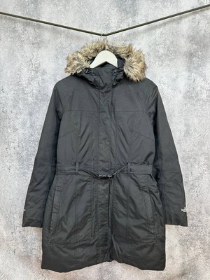 The North Face DryVent Gänsedaunen Parka Kunstfell Kapuze Gürtel...