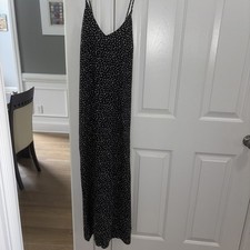 Old Navy Black and White Pattern Midi Dress Size Large NWT