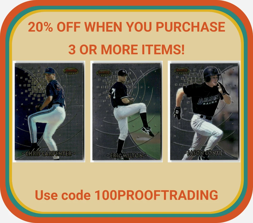 Bowman’s Best Lot 1997 (102) — Estrellas/RC: Rolen, Andruw, Nomar, McGwire, Rivera Foto 3 de 4