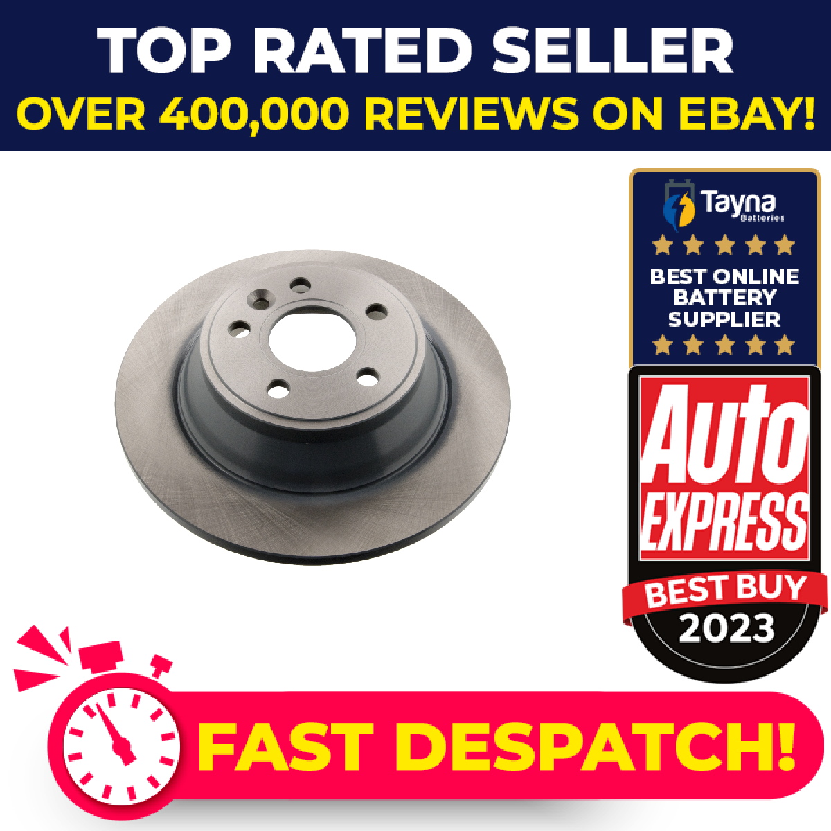2x Brake Discs Pair Solid fits VOLVO XC70 Mk2 Rear 07 to 16 302mm Set 30769058