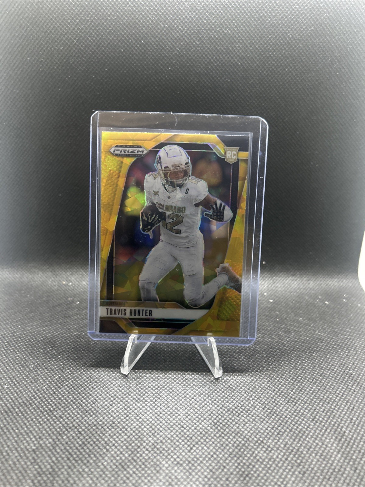 2025 Panini Prizm Draft Picks - Travis Hunter #21 Gold Ice Prizm (RC)