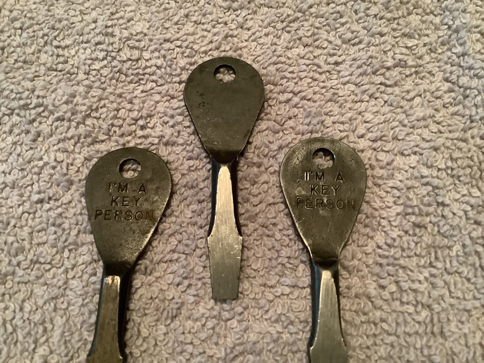 A genuine Stanley PROTO industrial keychain screwdriver — the kind of pocket tool that actually lived on a factory floor, not a shelf.