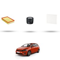 Hoffcar Set Service - 3 Filter Kompatibel Mit VW Golf Sportsvan (AM1) 1.5 TSI +