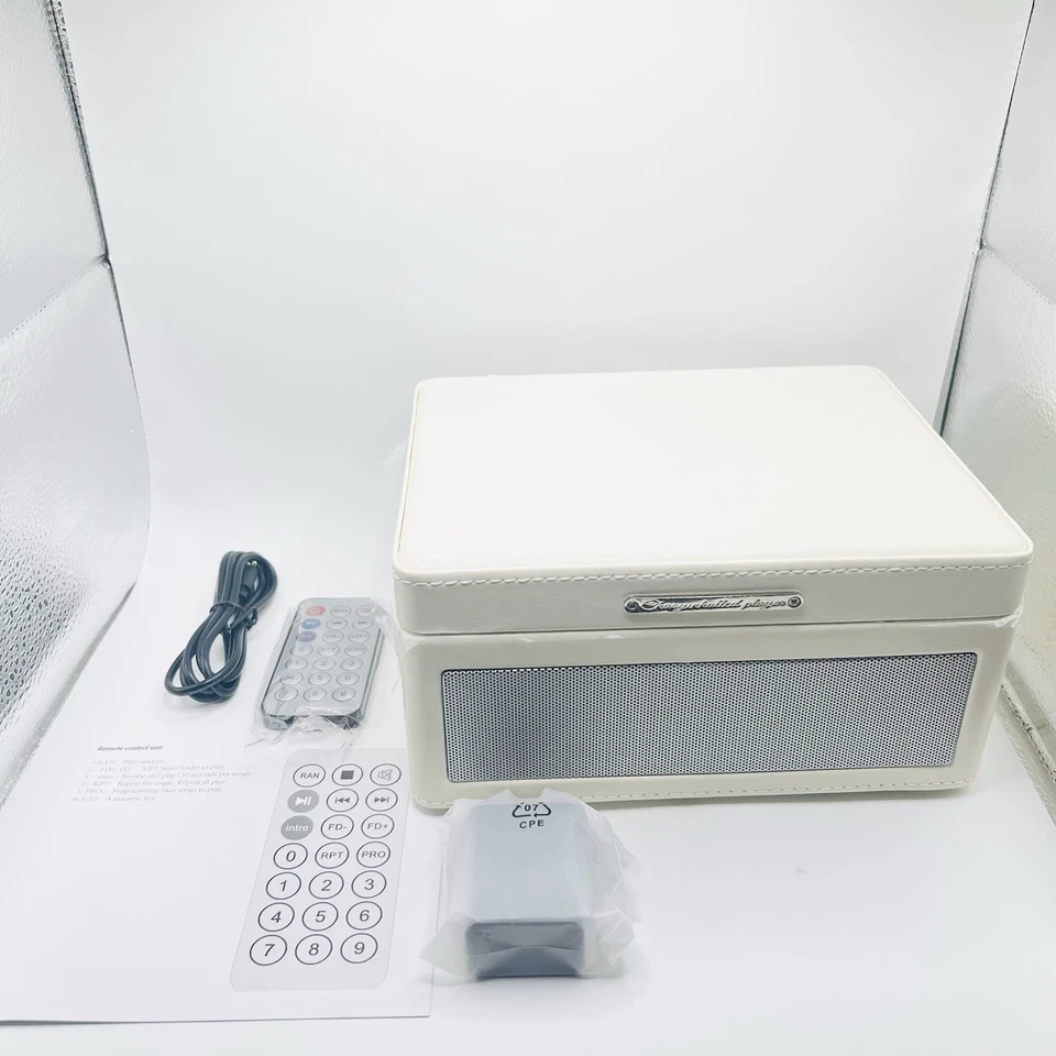 CD Player Multifunctional Tray Type Bluetooth Cassette Record Player - Image 2 of 4