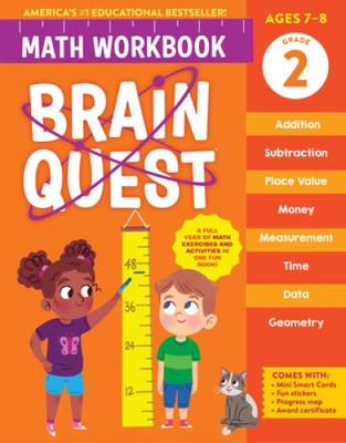 Brain Quest Math Workbook: 2nd Grade by Workman Publishing [Paperback]