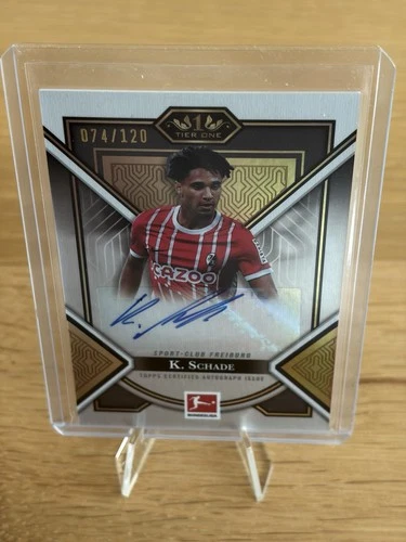 2022-23 Topps Tier One Bundesliga Kevin Schade Young Gold Auto /120