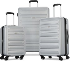 American Tourister 3PC Luggage Set Silver Spi...