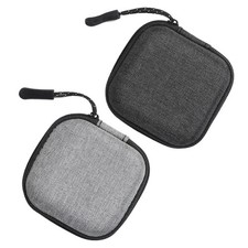 2x Portable Case Pouch Storage Bag Carrying Case For Earphone Headphone Earbuds