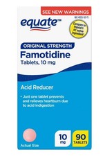 Equate Original Strength Famotidine Tablets 10 mg, 90 Count