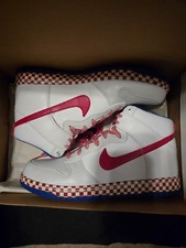 Size 9.5m- Nike Dunk Supreme High White