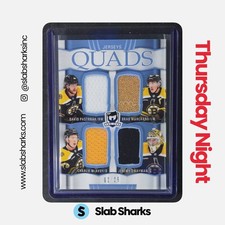 2024 UPPER DECK THE CUP SWAYMAN/MARCHAND/PASTRNAK/MCAVOY QUADS JERSEYS /25