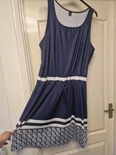 2XL Plus Size 20 Dress Blue Holiday Relaxed