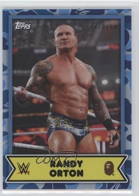 2025 Topps WWE x BAPE Blue Camo /150 Randy Orton #10 08k5