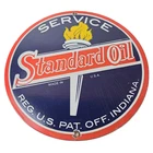 Vintage Standard Oil Sign - Indiana Gasoline Pump Plate Porcelain Sign