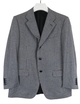 Canali Blazer Herren It 50 Einreihig Hundezahn Grau 100% Wolle - Bild 1 von 4