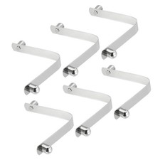 PATIKIL 10x8mm Kayak Paddle Snaps, 6 Pack Tent Pole Clips Steel V Shaped Doub...