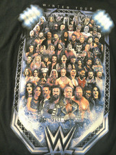 WWE Holiday WInter Tour 2025-2026 I Was There Merch T- Shirt Size Youth L