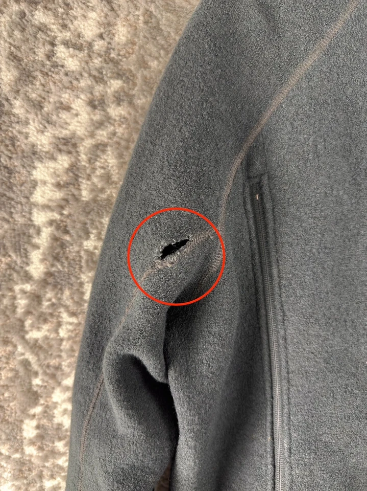 IBEX Size L Wool Mock Neck Outdoor Jacket Black Full Zip Black Casual - Image 3 of 4