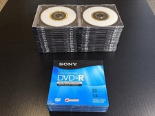 34 Blank Mini DVD Discs 4 Sealed Sony Handycam DVD-R 30 in Cases