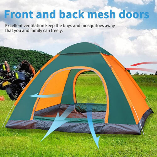 3-4 Man Automatic Pop Up Tent Camping Tent Waterproof Outdoor Hiking Travel Tent - Picture 14 of 24