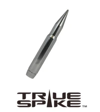 TRUE SPIKE 7" FAT BULLET ANTENNA SILVER FOR 2007-2020 CHEVY SILVERADO 2500 3500