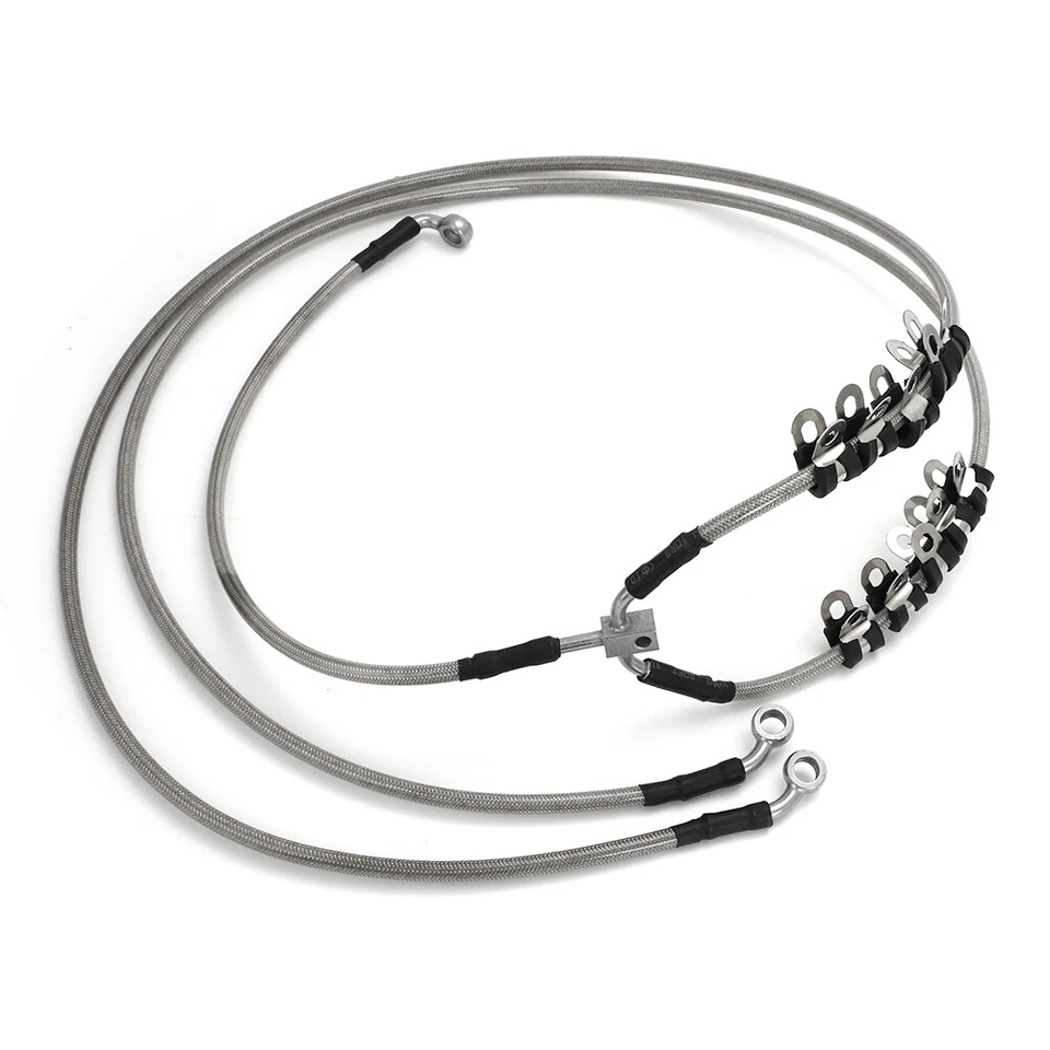 For Can-Am Maverick X3 MAX RR 2017-23 64" Front Brake Line Hose Braided Flexible - Image 2 of 4