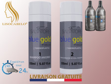 Tannin Smoothing 2x150ml Tanninoplasty Blue Gold Premium 1 Pair of PRO Gloves