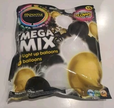 Light Up Baloons 5 LED Mega Mix Baloons Glow Up To 15 Hours 15 Inch In Diameter