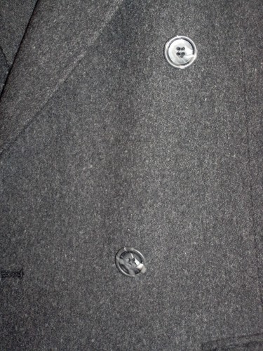 Vintage Pierre Cardin Double Breasted Overcoat Gray - Picture 8 of 14