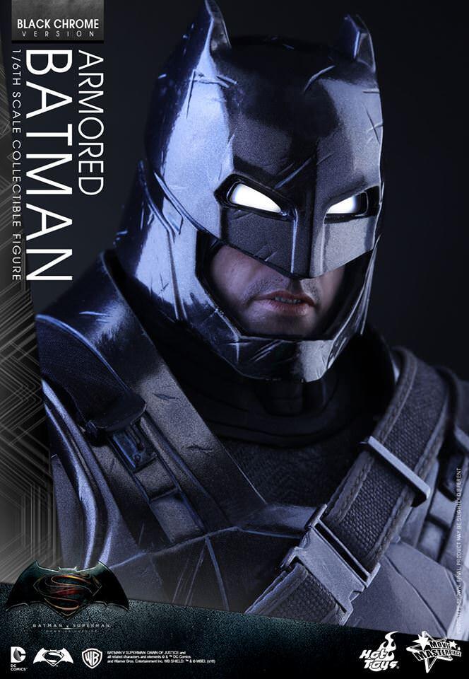 Hot Toys 1/6 MMS356 BATMAN vs SUPERMAN ARMORED BATMAN BLACK CHROME