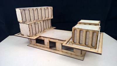 Supply Base Landschaft Gelände Wargames Infinity Wargaming Gebäude Tischplatte 28mm